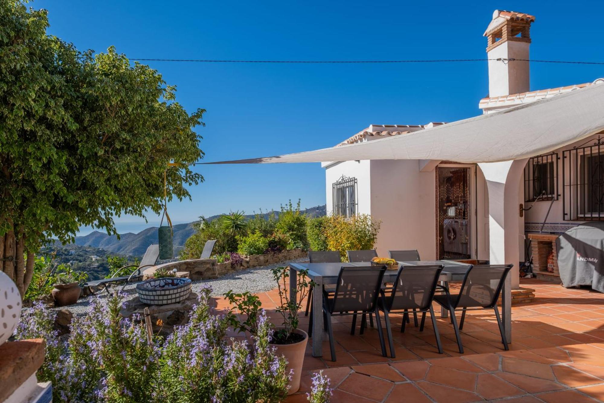 Casa La Siesta Villa With Magical View Own Pool Málaga Eksteriør billede