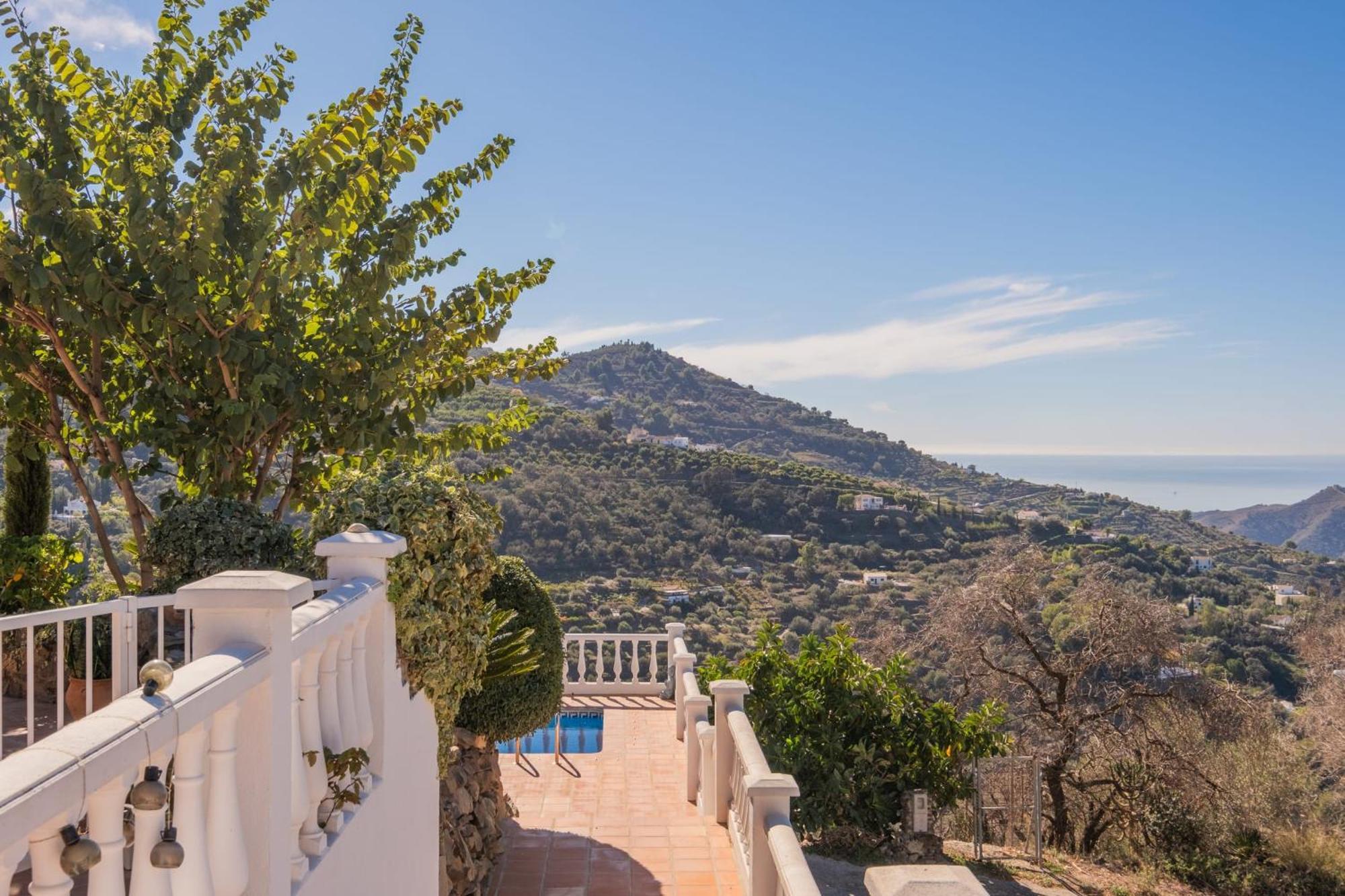Casa La Siesta Villa With Magical View Own Pool Málaga Eksteriør billede