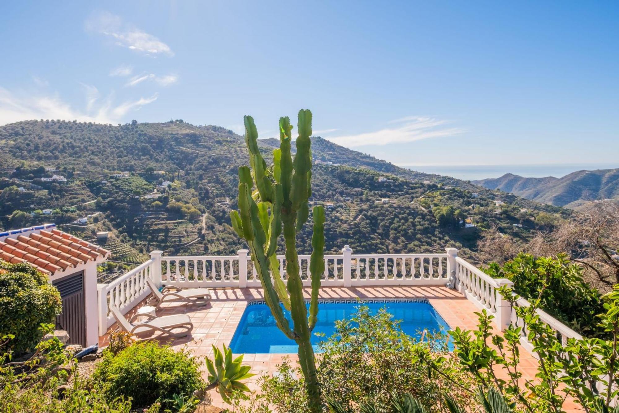 Casa La Siesta Villa With Magical View Own Pool Málaga Eksteriør billede