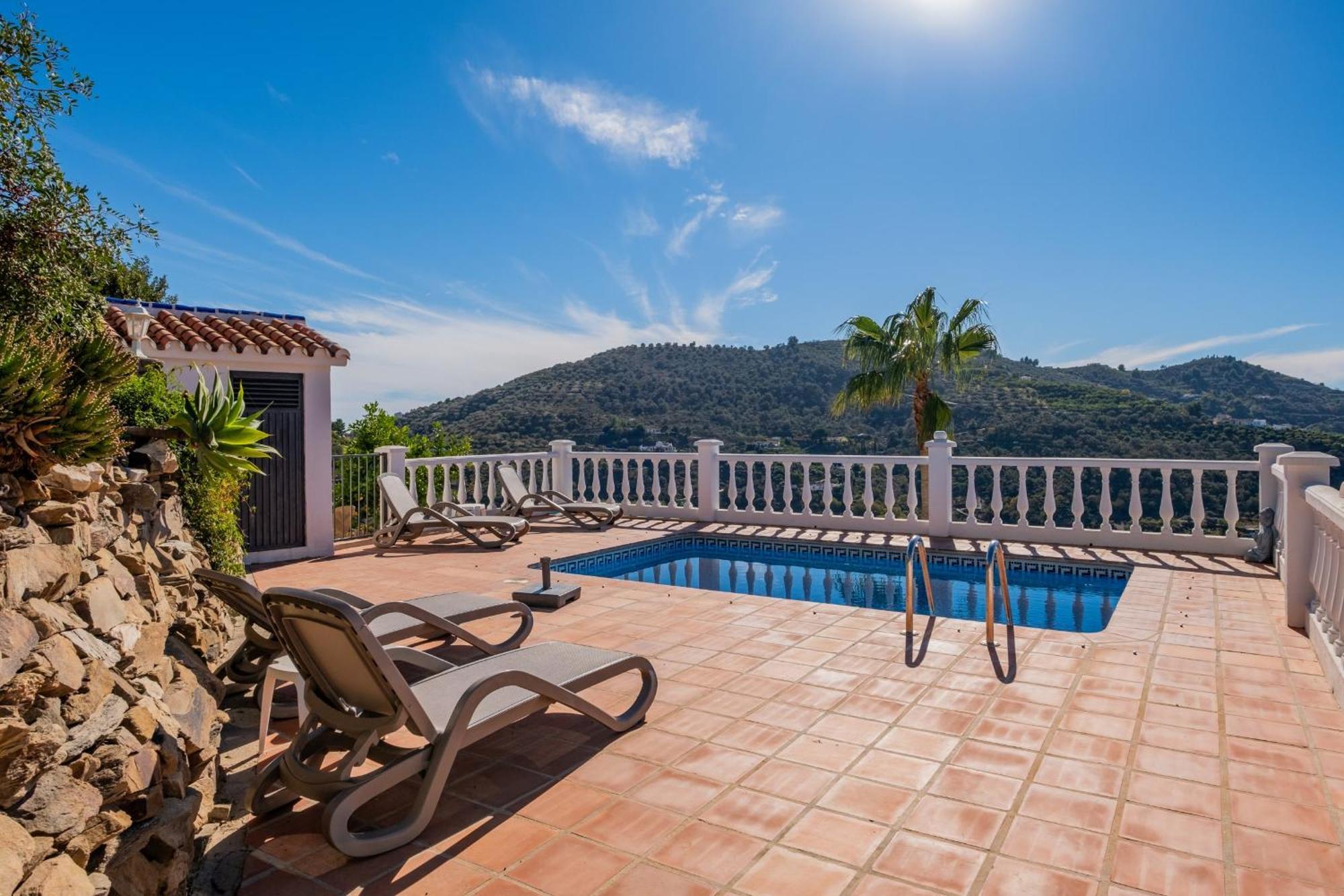 Casa La Siesta Villa With Magical View Own Pool Málaga Eksteriør billede